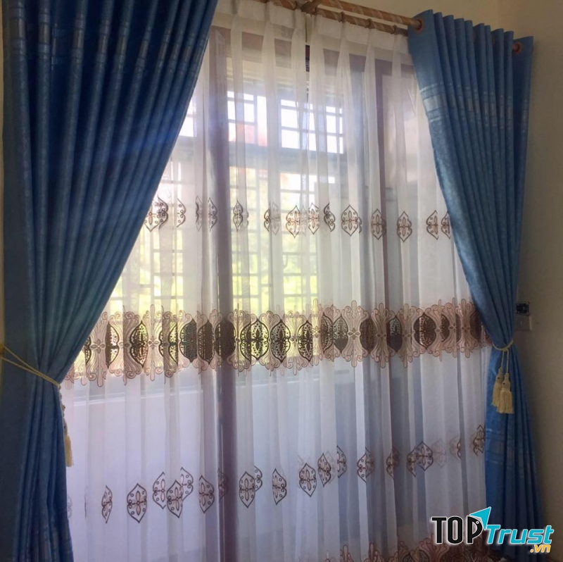 Rèm hai lớp rất sang và đẹp
