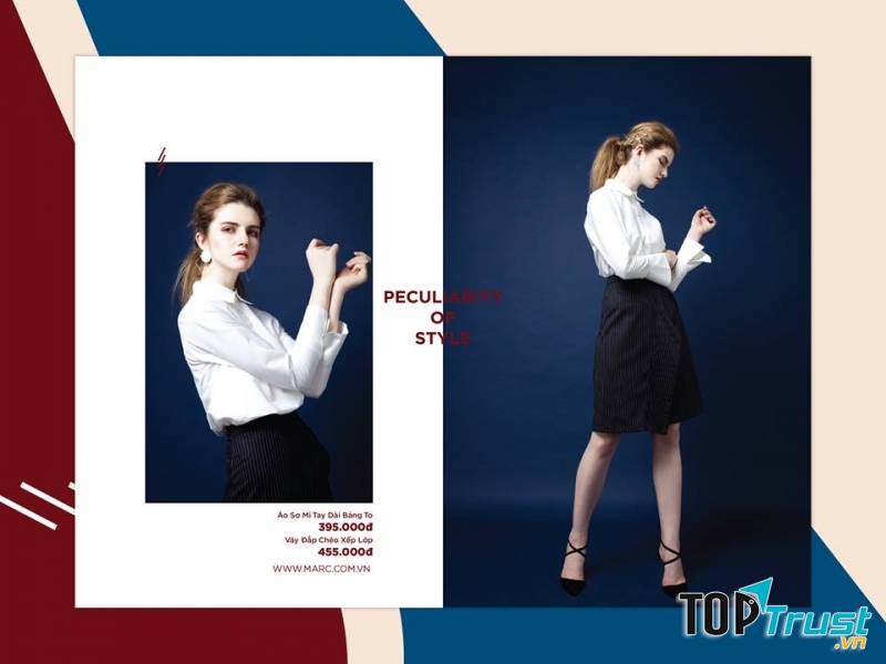 Một set trang phục hơi hướng công sở của Marc Fashion