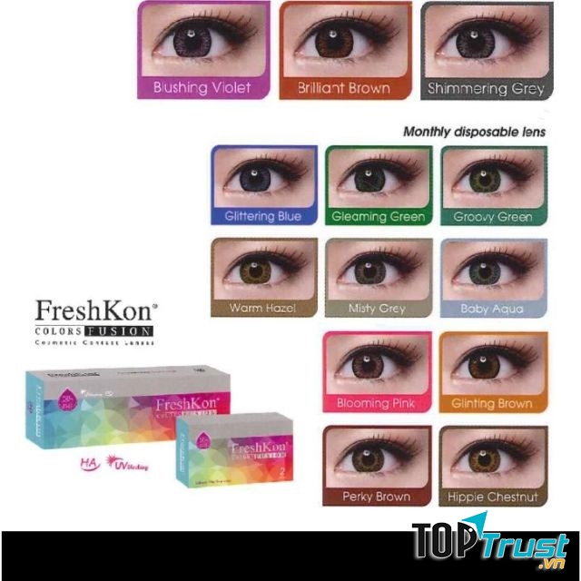 Một số mẫu lens ở tiệm mắt kính Sài Gòn