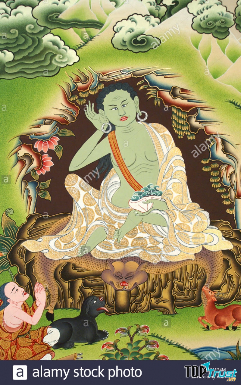 Tôn dung của Đức Đại Thành Tựu Milarepa - Thánh Tăng Tây tạng thế kỷ 11-12