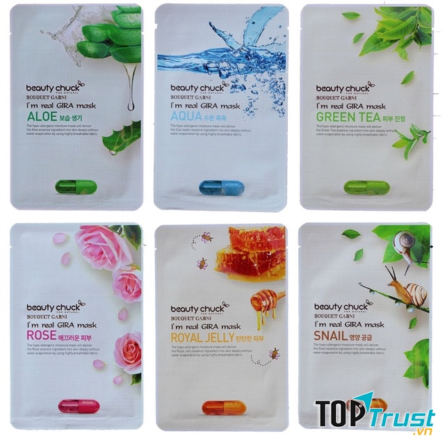 Mặt Nạ Beauty Chuck I’m Real Gira Mask (Honey)