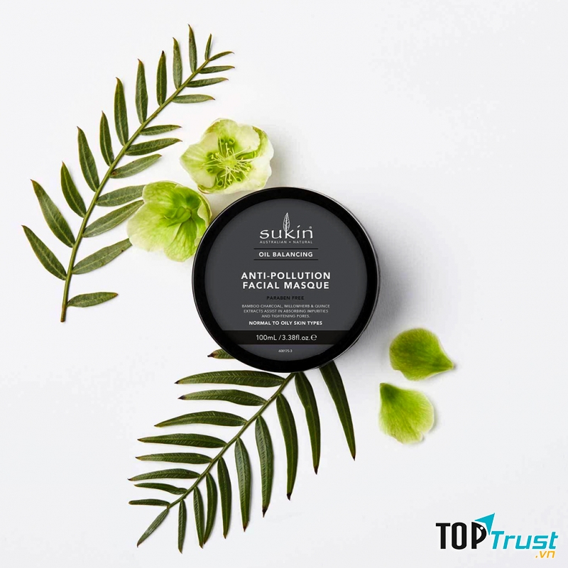 Mặt Nạ Cân Bằng Dầu Sukin Oil Balancing Plus Charcoal Anti-Pollution Facial Masque