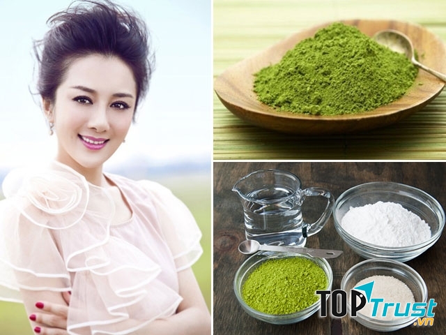 Mặt nạ trà xanh và sữa chua rất thích hợp cho làn da nhờn