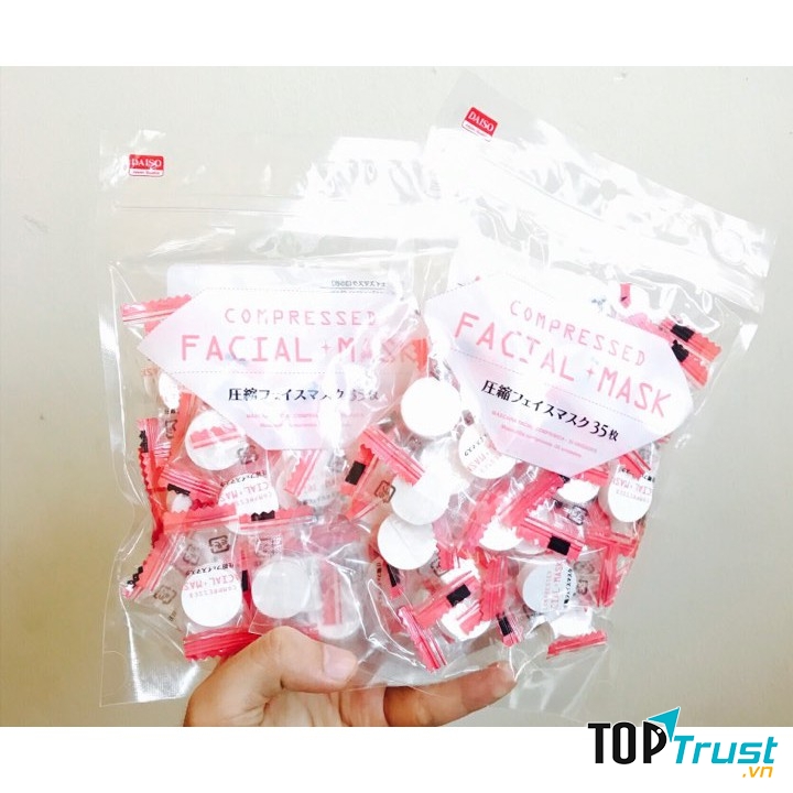 Mặt nạ cotton nén Daiso Facial Mask