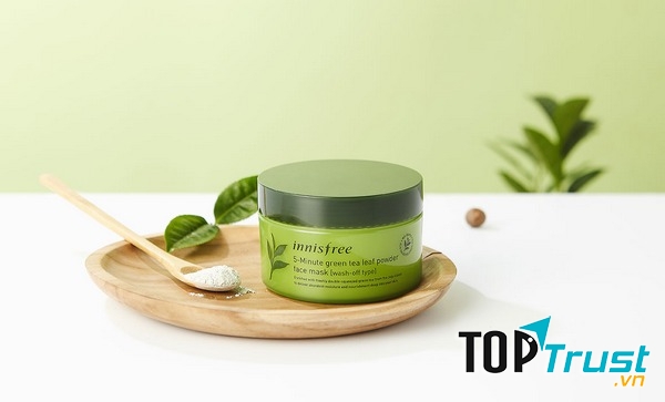 Mặt Nạ Dạng Bột Chiết Xuất Trà Xanh Innisfree 5-Minute Green Tea Leaf Powder Face Mask