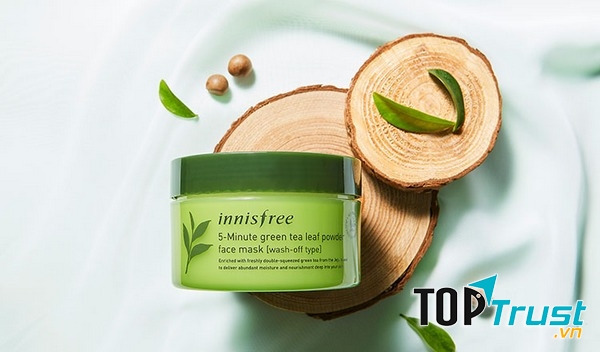 Mặt Nạ Dạng Bột Chiết Xuất Trà Xanh Innisfree 5-Minute Green Tea Leaf Powder Face Mask