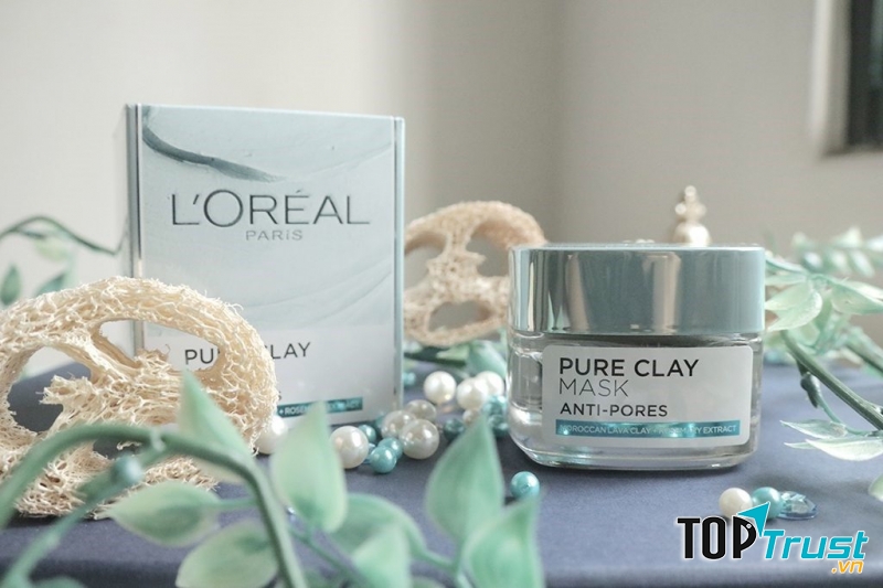 Mặt nạ đất sét L’Oreal Pure Clay Mask Anti-Pores 50ml, kiềm dầu, se khít lỗ chân lông, chống oxy hóa
