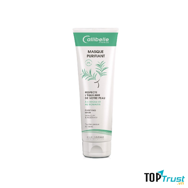 Mặt Nạ Đất Sét Tẩy Tế Bào Chết Làm Sáng Da Callibelle Masque Purifiant Clay & Rosemary