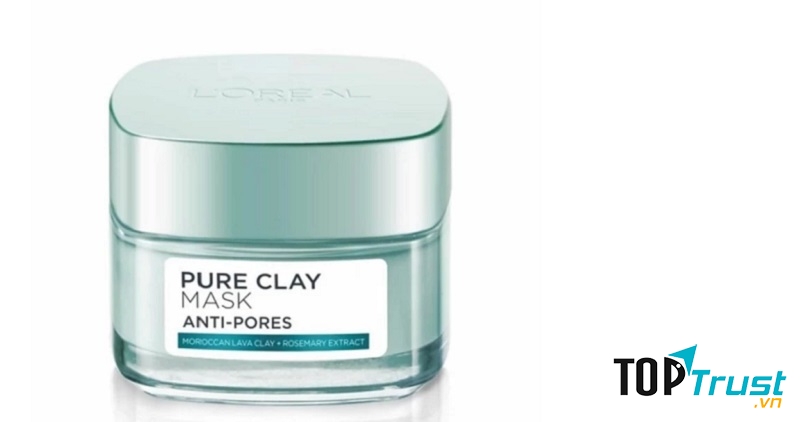 Mặt nạ đất sét L’Oreal Pure Clay Mask Anti-Pores 50ml, kiềm dầu, se khít lỗ chân lông, chống oxy hóa