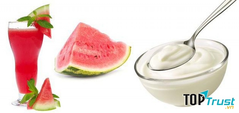 Mặt nạ dưa hấu và sữa chua