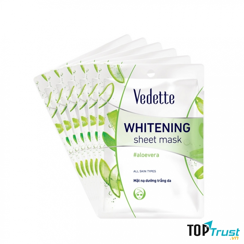 Mặt nạ dưỡng trắng da nha đam Vedette Aloe Whitening Mask