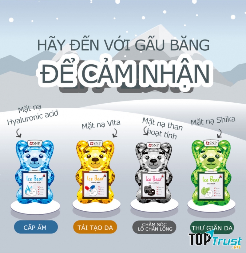 Mặt Nạ Gấu Băng SNP Ice Bear Mask