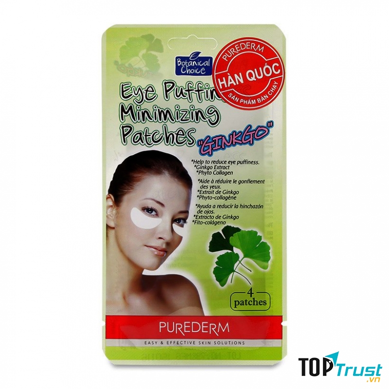 Mặt nạ giấy dưỡng da giảm bọng mắt Eye Puffiness Minimizing Patches Ginkgo