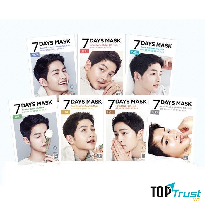 Mặt Nạ Giấy Dưỡng Trắng Forencos 7 Days Mask