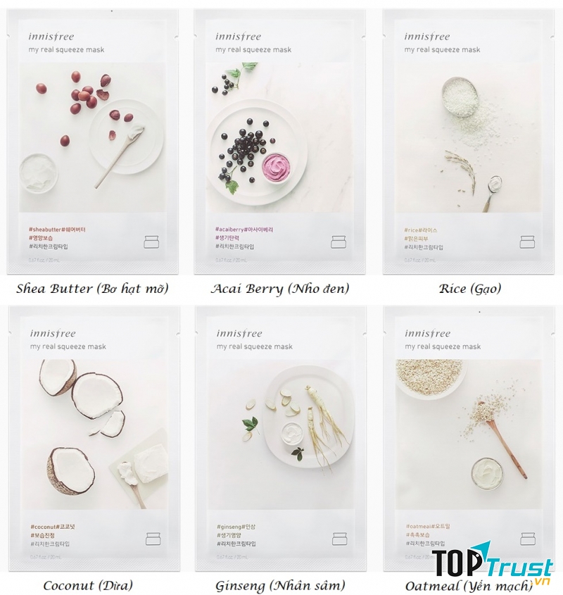 Mặt Nạ Giấy – Innisfree My Real Squeeze Mask