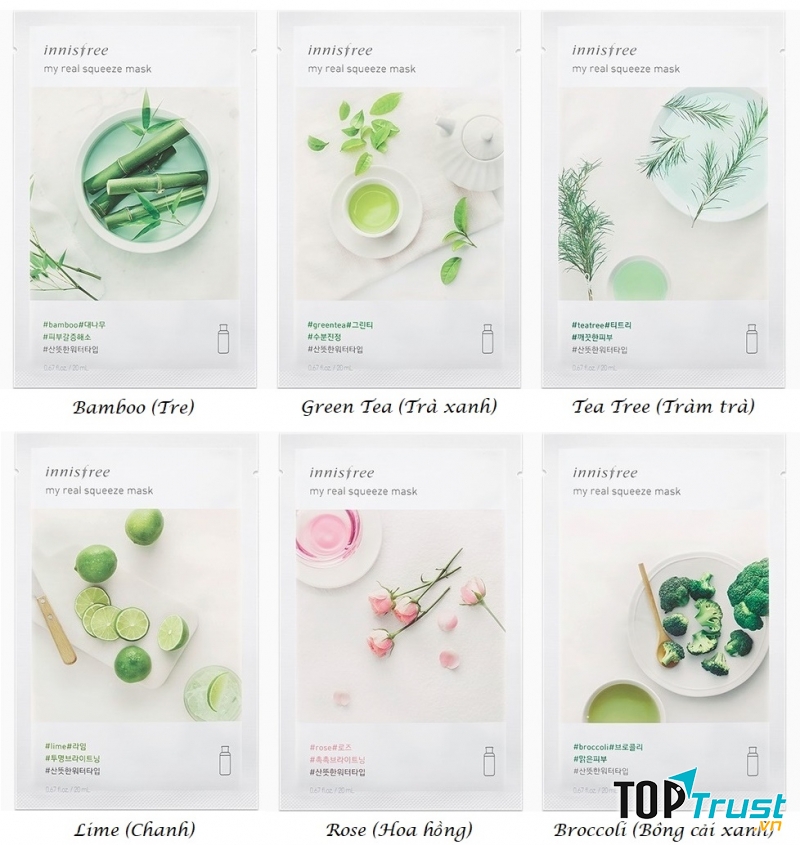 Mặt Nạ Giấy – Innisfree My Real Squeeze Mask