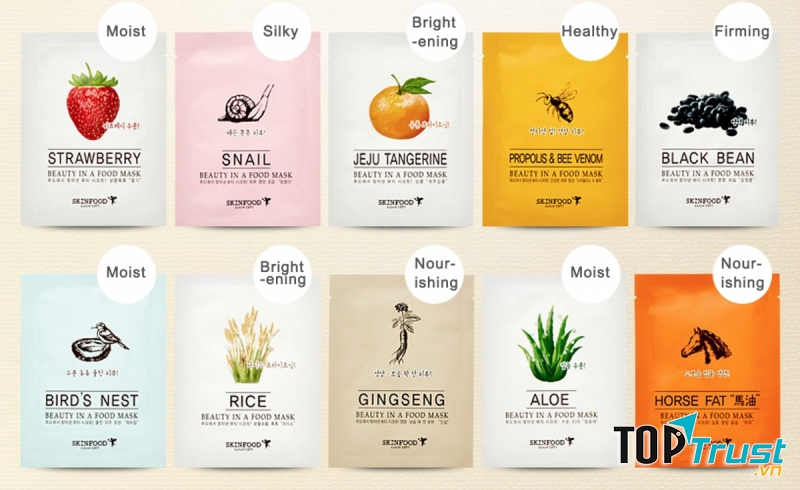 Mặt nạ giấy dưỡng da Skin Food Beauty In A Food Mask Sheet