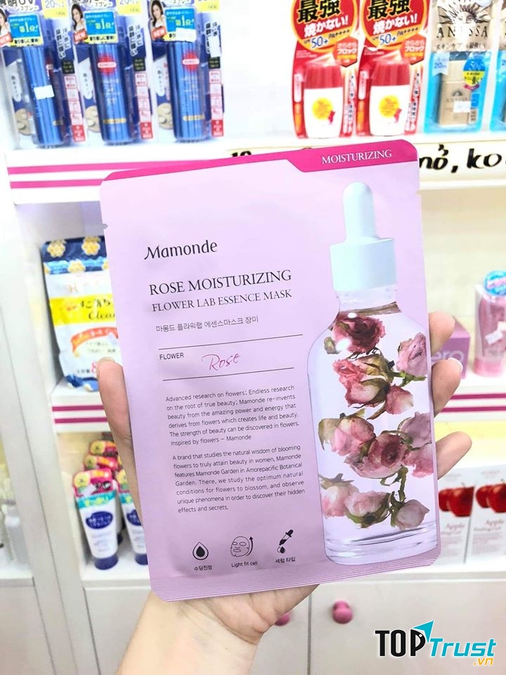 Mặt nạ hoa hồng Mamonde Rose Moisturizing Flower Essential Mask