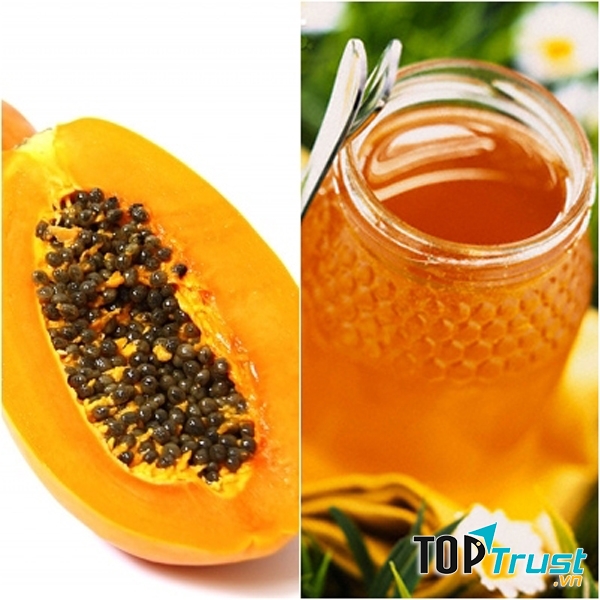 Mặt nạ mật ong và đu đủ