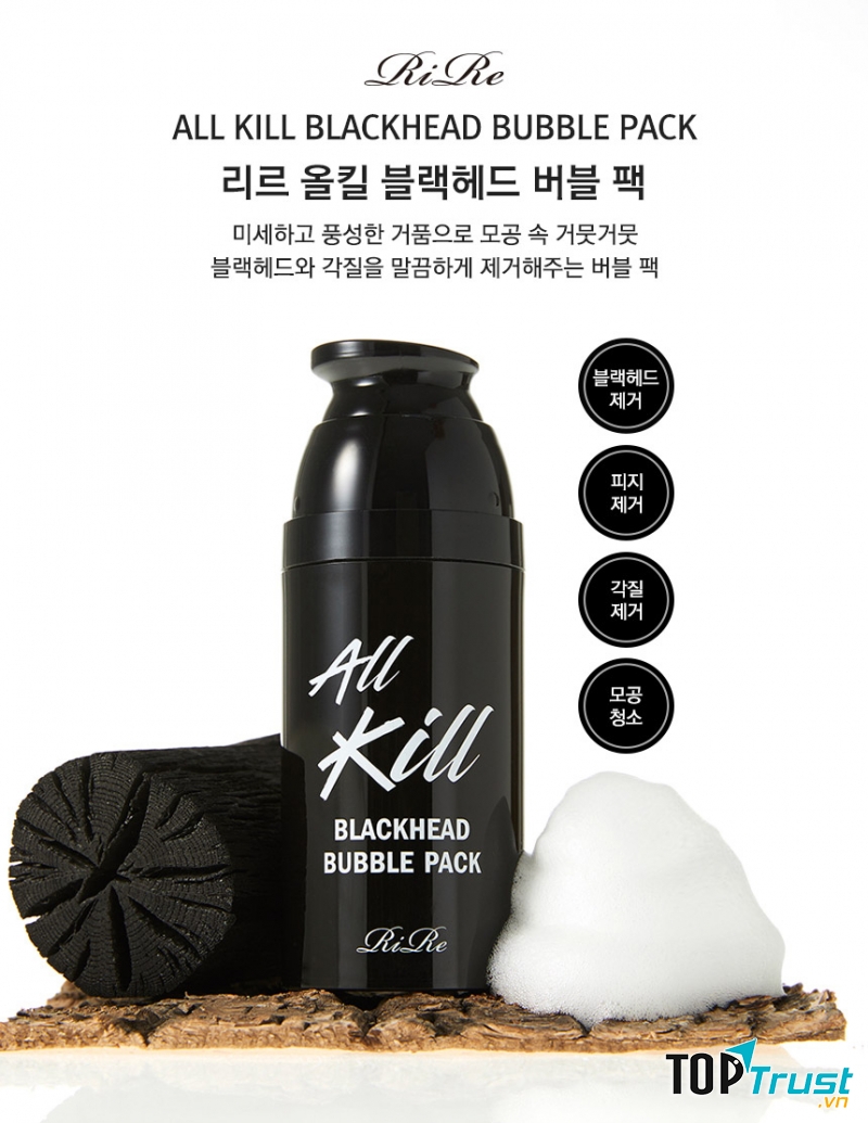 Mặt nạ sủi bọt Rire All Kill Blackhead Bubble Pack