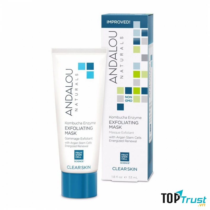 Mặt nạ tẩy tế bào da chết cho da dầu Andalou Kombucha Enzyme Exfoliating Mask