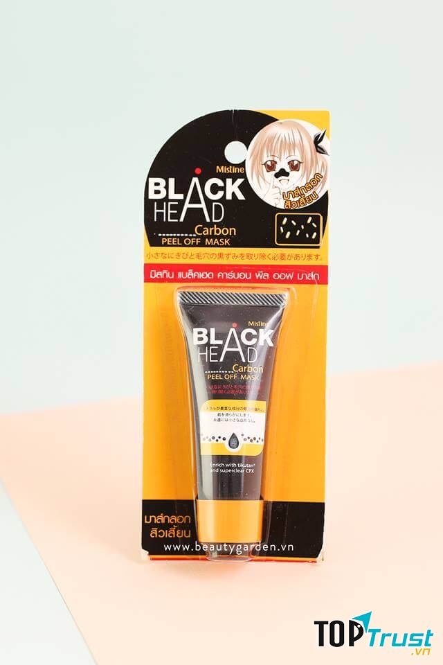 Mặt nạ than lột mụn Mistine Blackhead Carbon Peel Off Mask