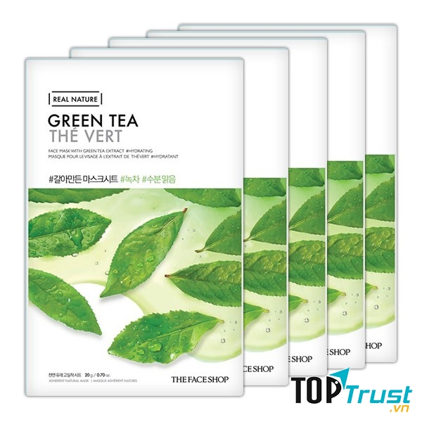  Mặt Nạ Trà Xanh The Face Shop Real Nature Mask Green Tea