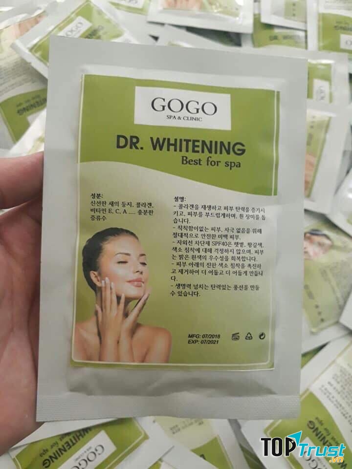 Mặt nạ ủ trăng nhau thai cừu Gogo - DR Whitening
