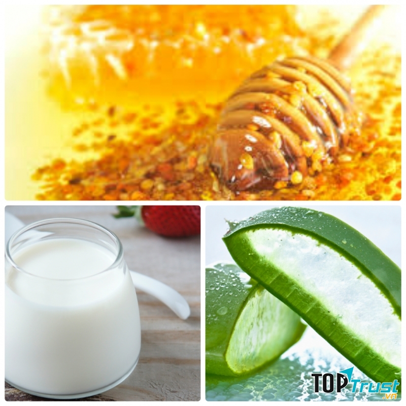 Nha đam và mật ong