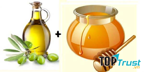 Mật ong kết hợp với dầu oliu