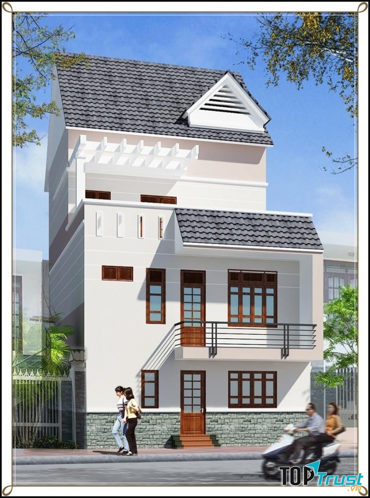 Nhà giả biệt thự mặt tiền rộng