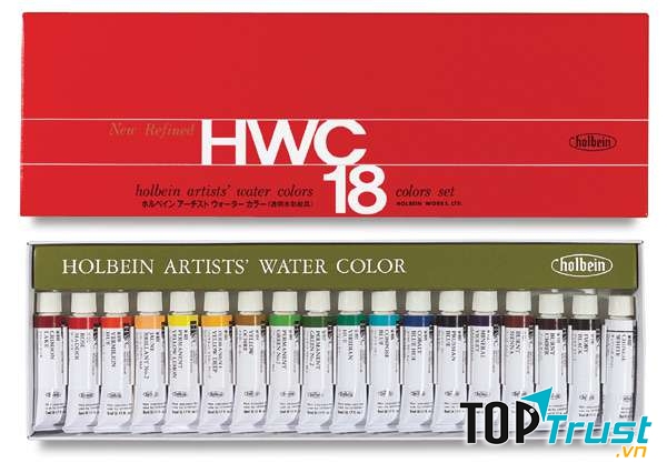 Màu nước Holbein Artist' Water Color 18 Màu