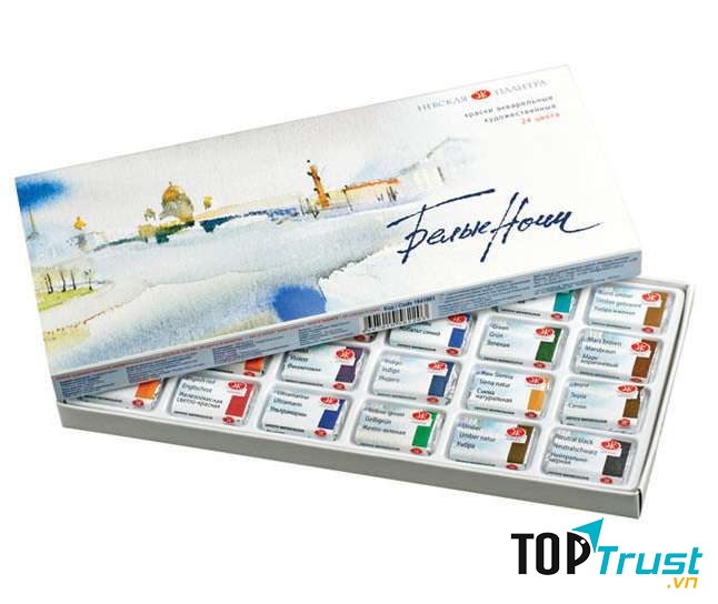 Màu Nước White Nights 24 Màu Cao Cấp