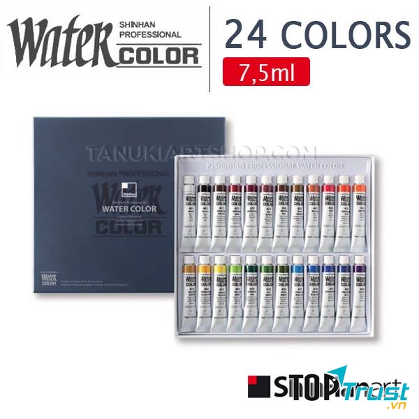 Màu nước ShinHan Professional set 24 màu