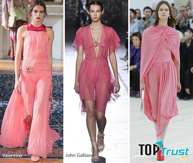 Màu hồng ngọt ngào và nữ tính cũng sẽ nhanh chóng thống trị làng thời trang 2017 (theo Vogue)