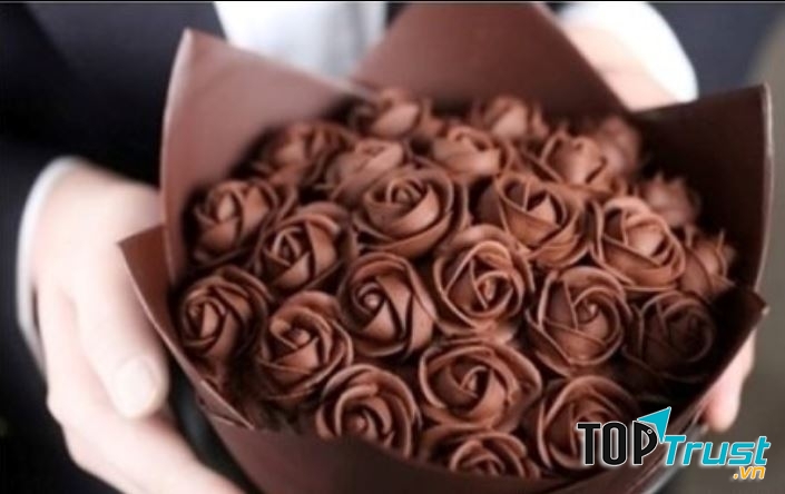 Mẫu socola hoa hồng