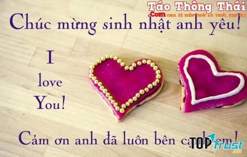 Lời chúc sinh nhật tặng người yêu