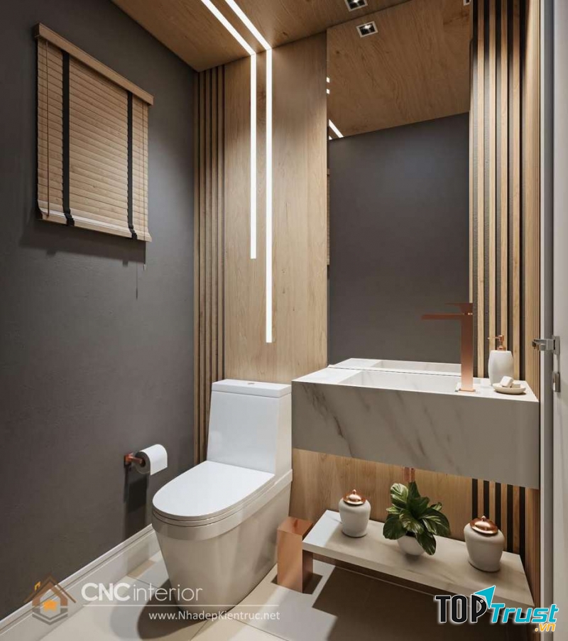 Mẫu thiết kế nhà tắm với diện tích nhỏ