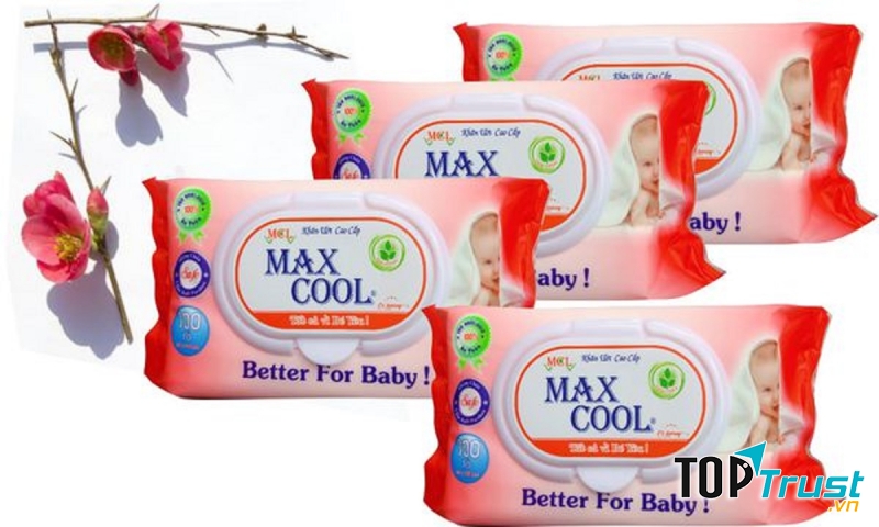 Thành phần trong khăn giấy ướt Max Cool được nhập khẩu trực tiếp từ Pháp, Đức và được chứng nhận an toàn của Châu Âu (C.E)