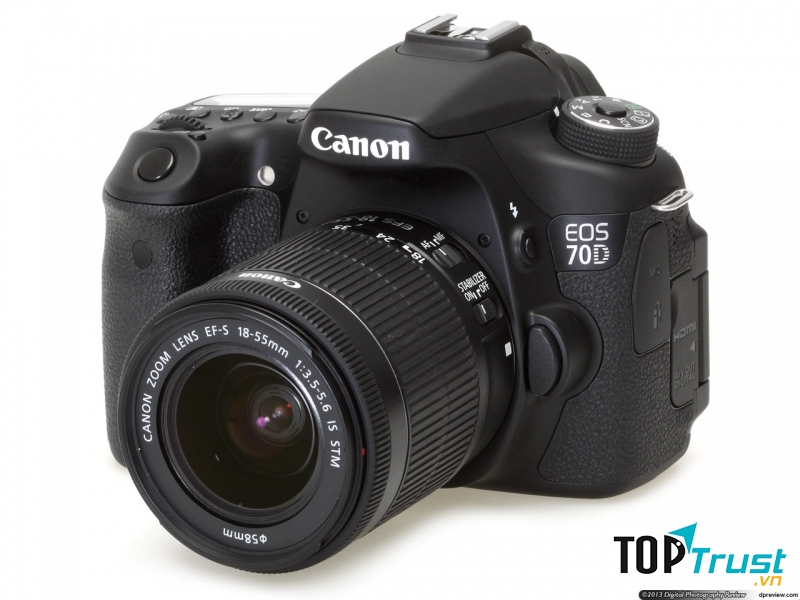Máy ảnh Canon 70D Và Lens 18-55 STM