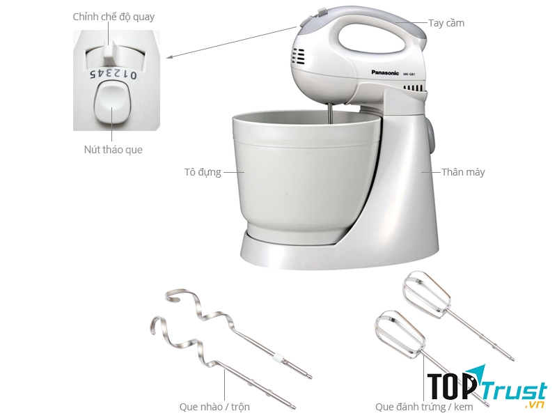 Máy đánh trứng Panasonic MK-GB1WRA: