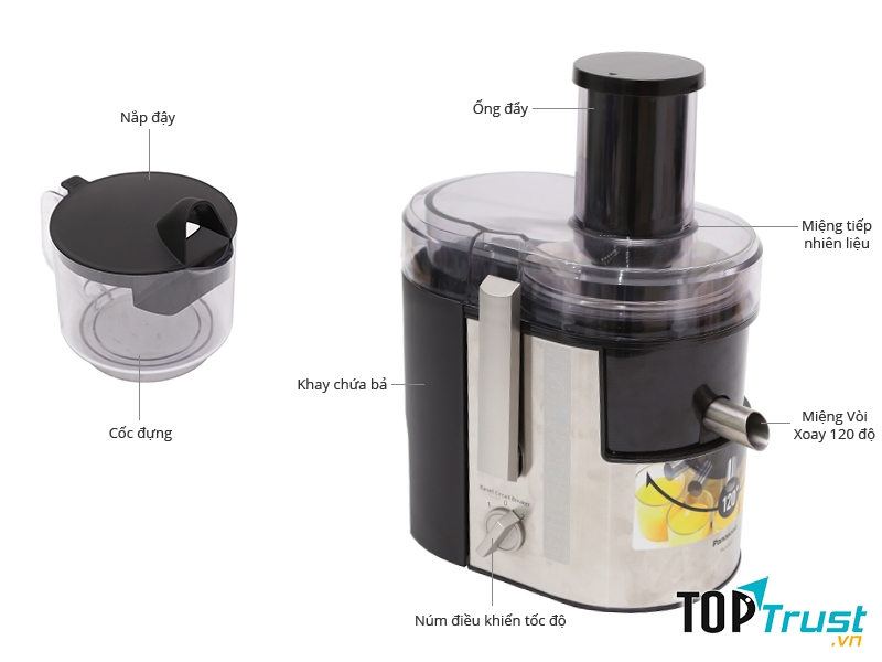 Máy ép hoa quả Panasonic MJ-DJ01SRA