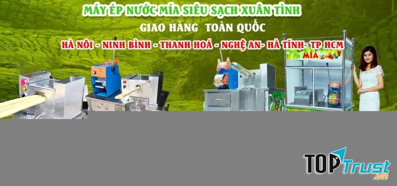 Máy ép nước mía Xuân Tình tại Hà Nội free ship tận nhà