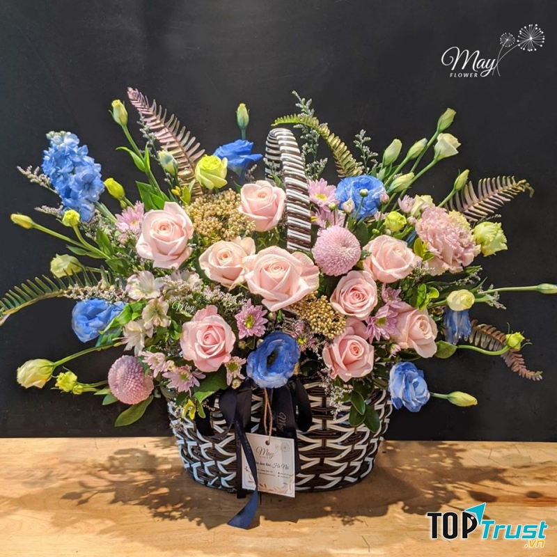 Lẵng hoa thanh cao phù hợp mừng khai trương