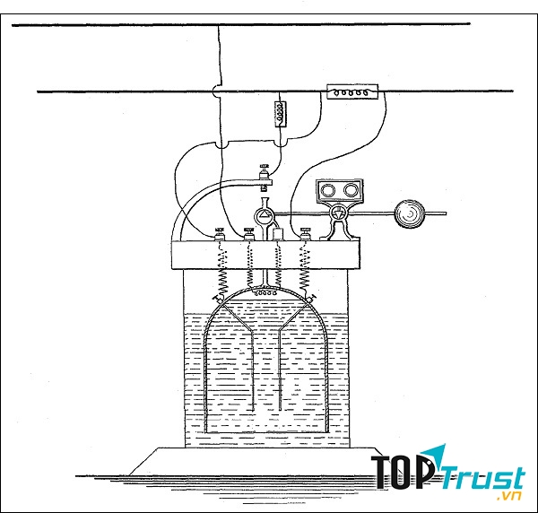 Cấu tạo khá cồng kềnh của sản phẩm đầu tay của Edion- máy đếm phiếu