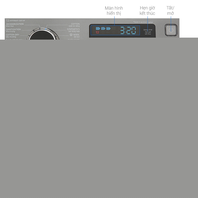 Máy giặt Lồng Ngang 8 kg + Sấy 6kg Samsung AddWash WD85K5410OX/SV