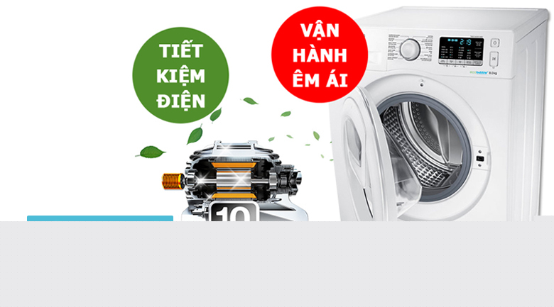 Máy giặt 8 Kg Samsung Addwash WW80K5410WW/SV hơi nước