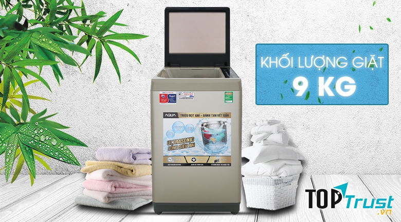 Máy giặt 9Kg Aqua AQW-U91CT.S