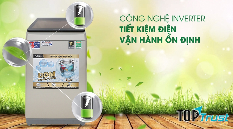 Máy giặt AQUA 9KG AQW-D90CT.BK