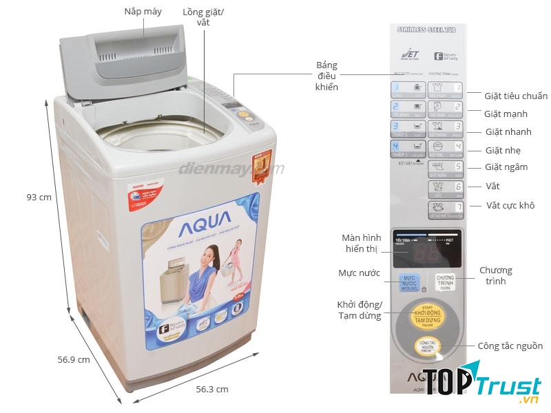 Máy giặt AQUA AQW-S70KT